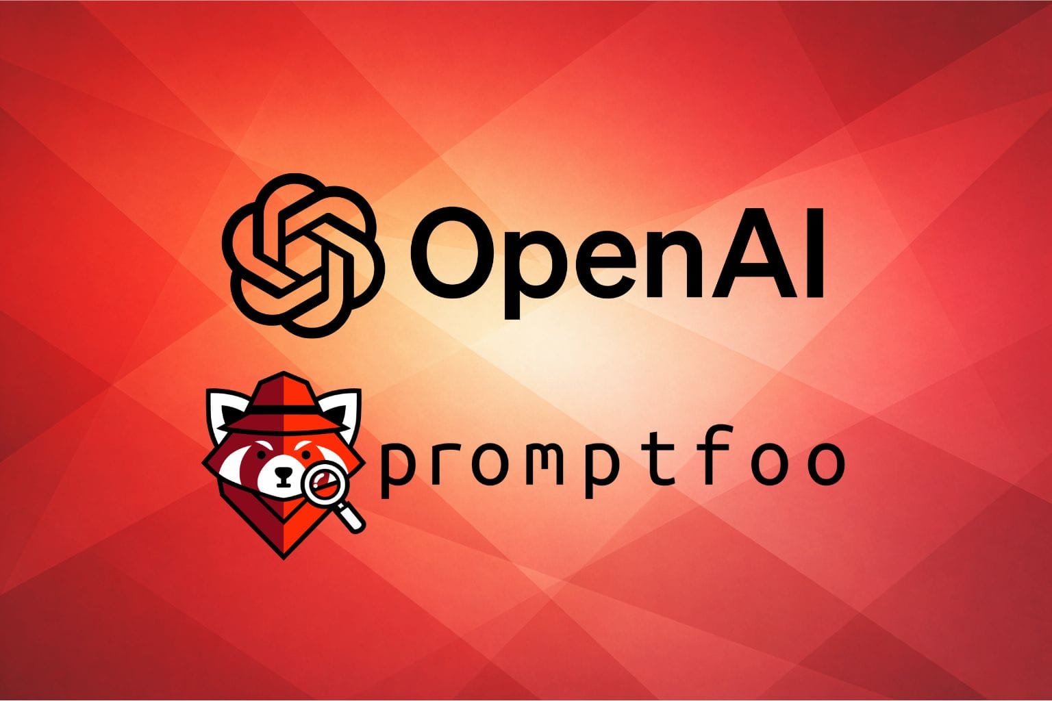 OpenAI and Promptfoo logos