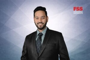 Rishi Verma, AI Head, Fss and Fss logo