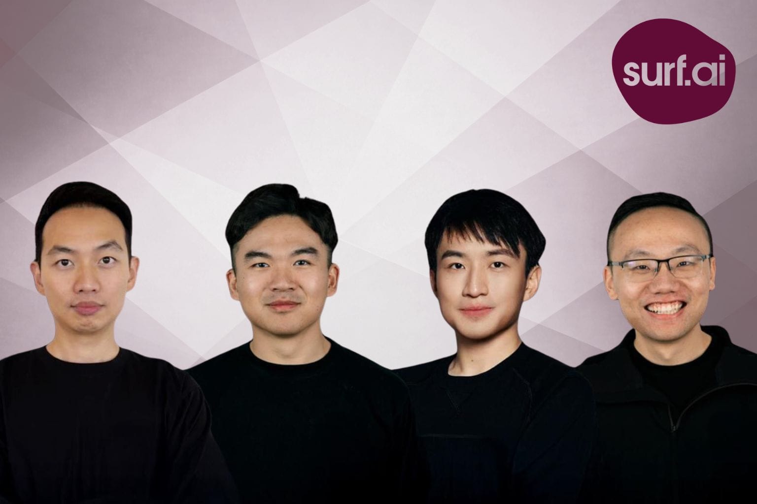 Surf AI founders and logo