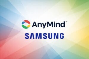 Anymind and Samsung logos