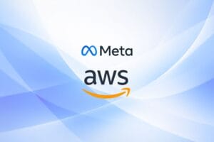 Meta and AWS logo
