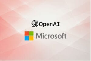 Microsoft and OpenAI logos