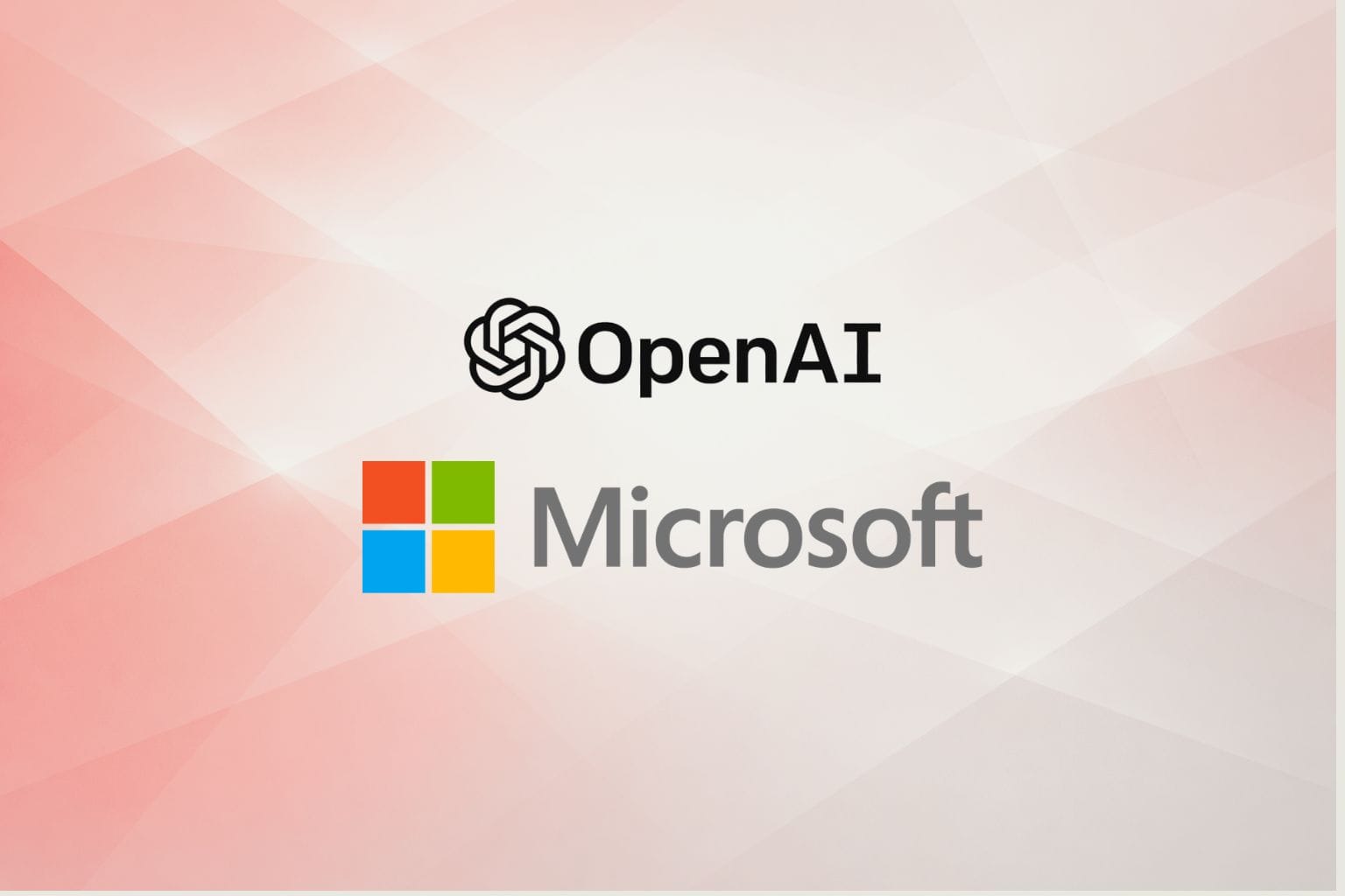 Microsoft and OpenAI logos
