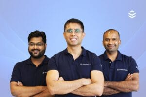 Nitesh Jindal, Manas Gupta and Srikumar Nair , Cofounders of GoobbleCube