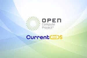 Open Compute Project and CurrentOS logos