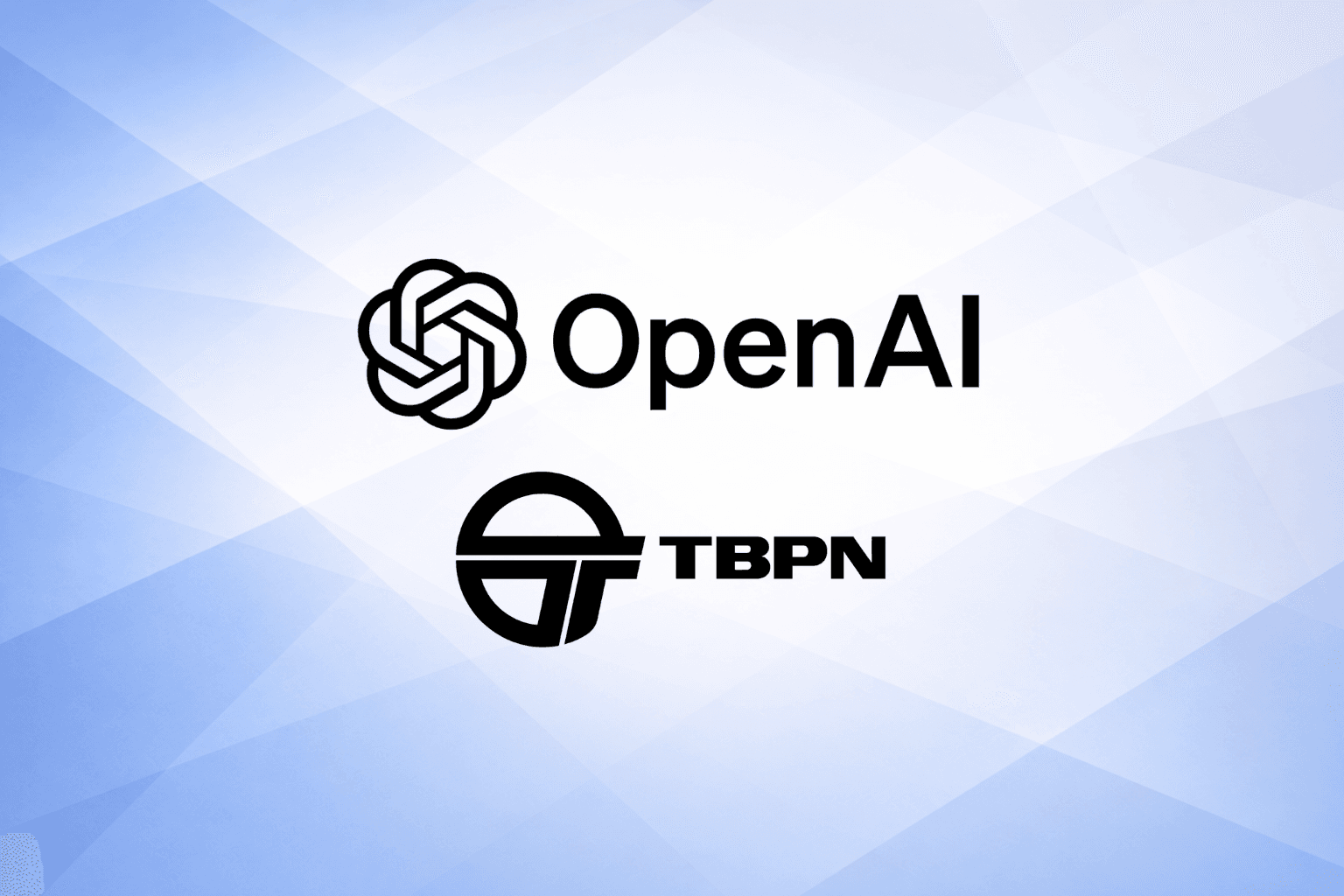 Logo of Open AI and TBPN