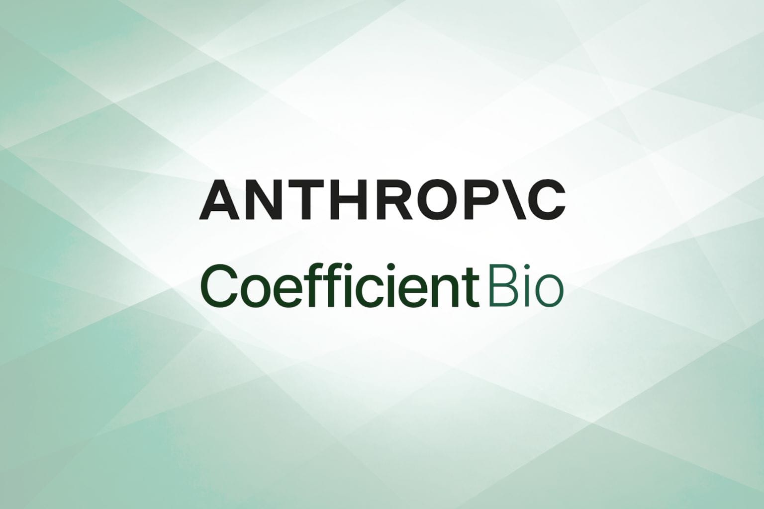 Anthropic and Coefficient Bio Logo