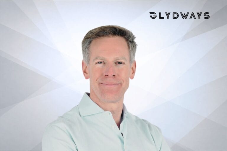 Glydways logo and founder pic