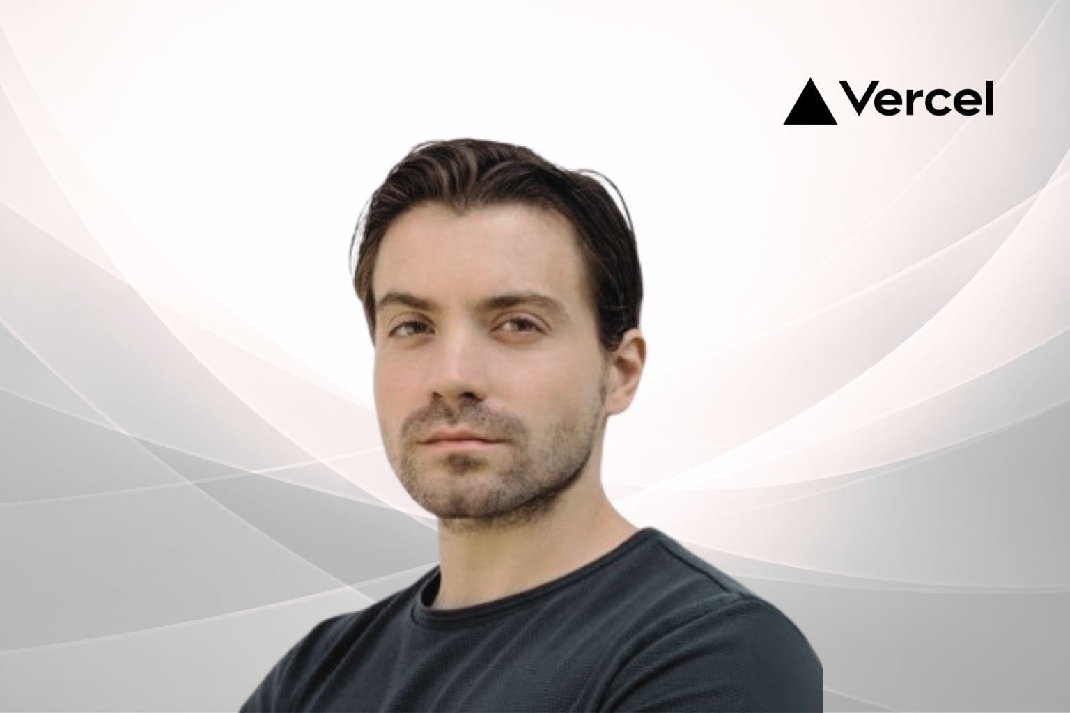 Vercel founder and CEO Guillermo Rauch and logo