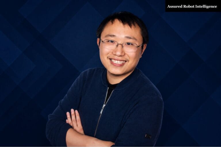 Assured Robotics logo and founder