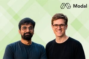Modal labs logo and founder