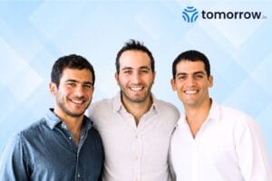 Tomorrow.ai founders and Logo