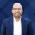 Dr. Arun Subramaniyan, founder, articul8, portrait with geometric deep blue background