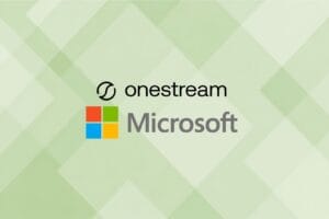 microsoft and onestream logo