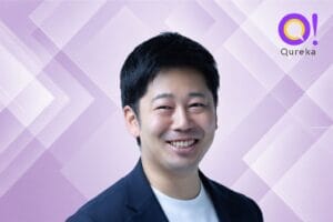 CEO Yuta Madate and Qureka logo