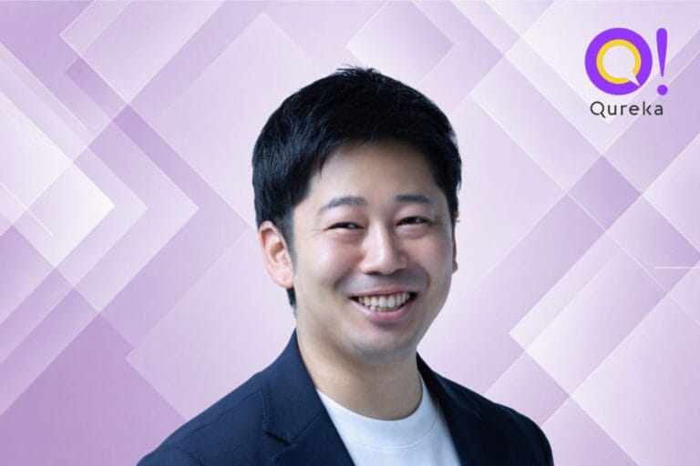 CEO Yuta Madate and Qureka logo